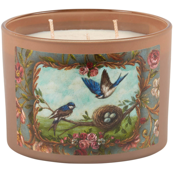 Blue Swallows Candle