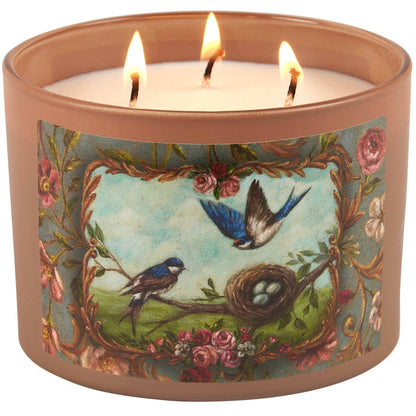 Blue Swallows Candle