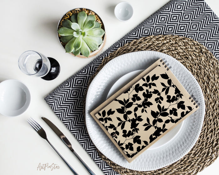 Botanical Branches and Leaves Silhouettes Personalized Vellum Dashboard