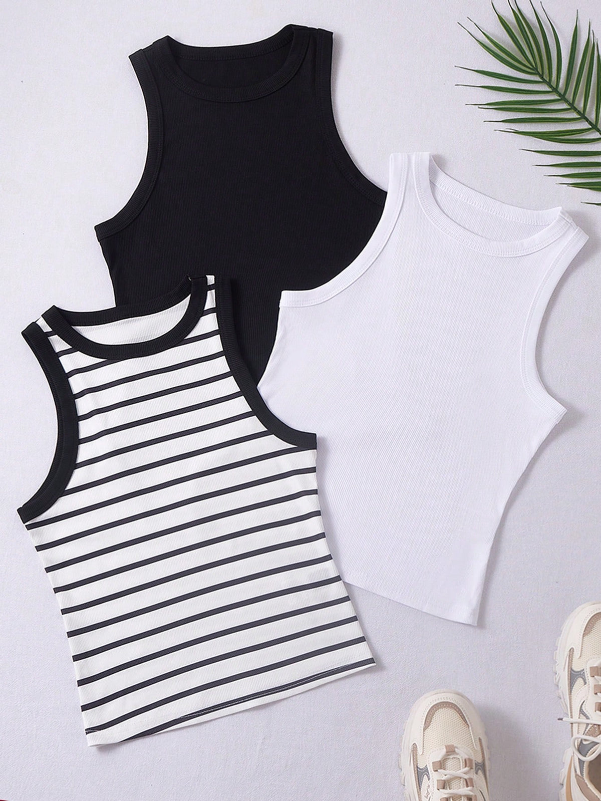 Breezaya 3pcs Striped Tank Top For Summer