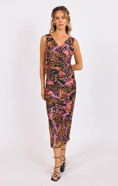 Butterfly Kiss Midi Skirt