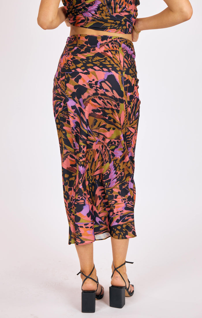 Butterfly Kiss Midi Skirt