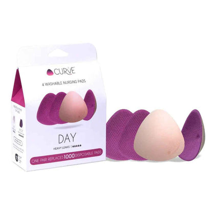 Cache Coeur® Dnevne pralne blazinice za dojenje Curve 4 kosi Cache Coeur