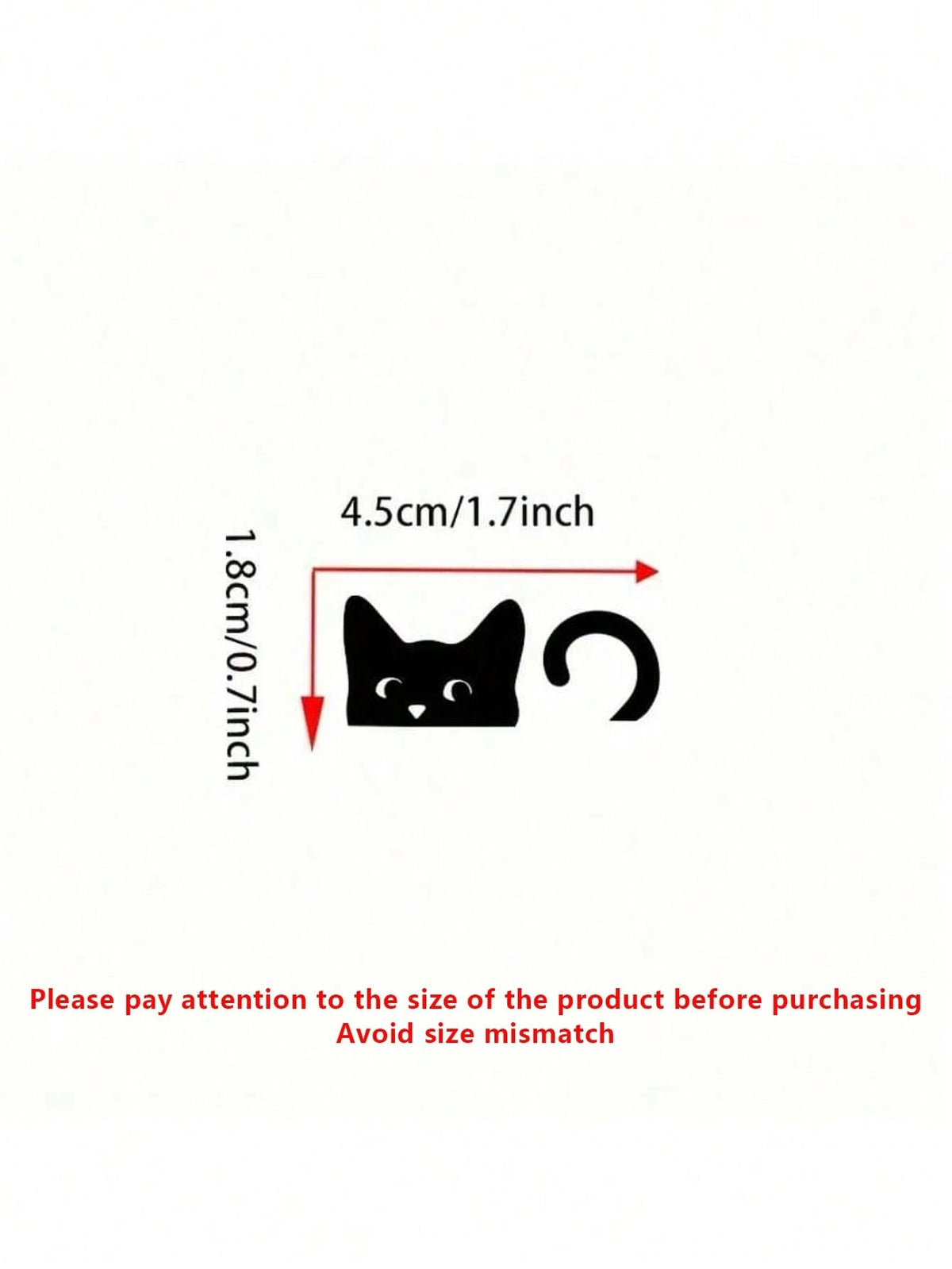 Cat Stickers, Mini Cat, Peeping Cat, Rearview Mirror Sticker, Car Sticker, Indoor & Outdoor Vinyl Sticker, Mini Sticker