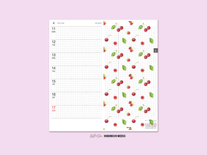 Cherries Raspberries Leaves Personalized Vellum Dashboard