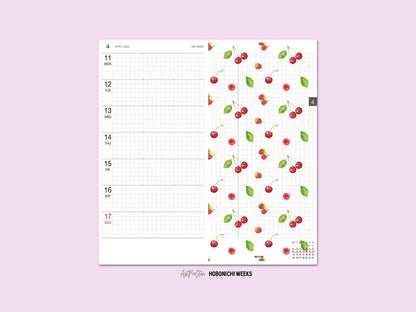 Cherries Raspberries Leaves Personalized Vellum Dashboard