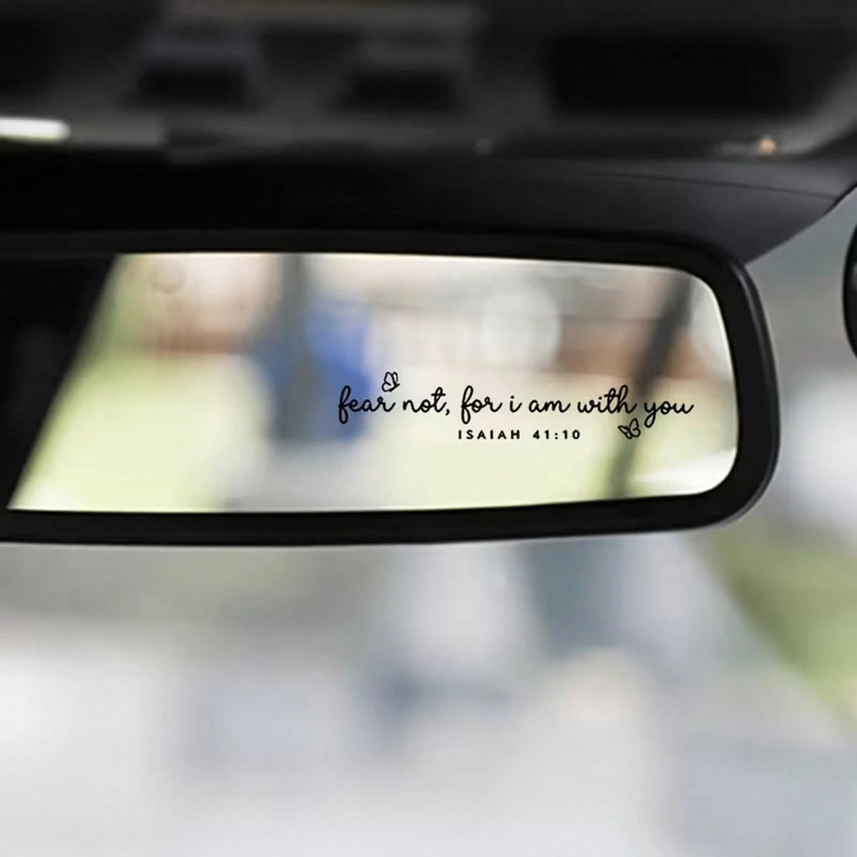 Christian Car Sticker "Do Not Be Afraid, For I Am With You"- Isaiah 41:10 Bible Verse Vinyl Sticker, Suitable For Cars, Motorcycles, Computers, Windows And Walls, Holiday Decoration, Christmas Gift