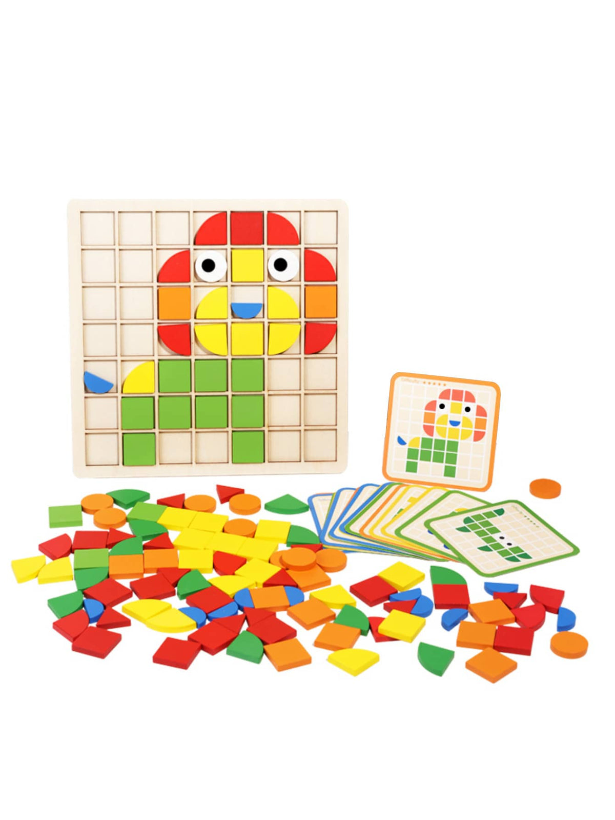Christmas Decoration Mosaic Puzzle Concentration And Visual Training Educational Material For Kindergarten And Preschool, Desktop Game