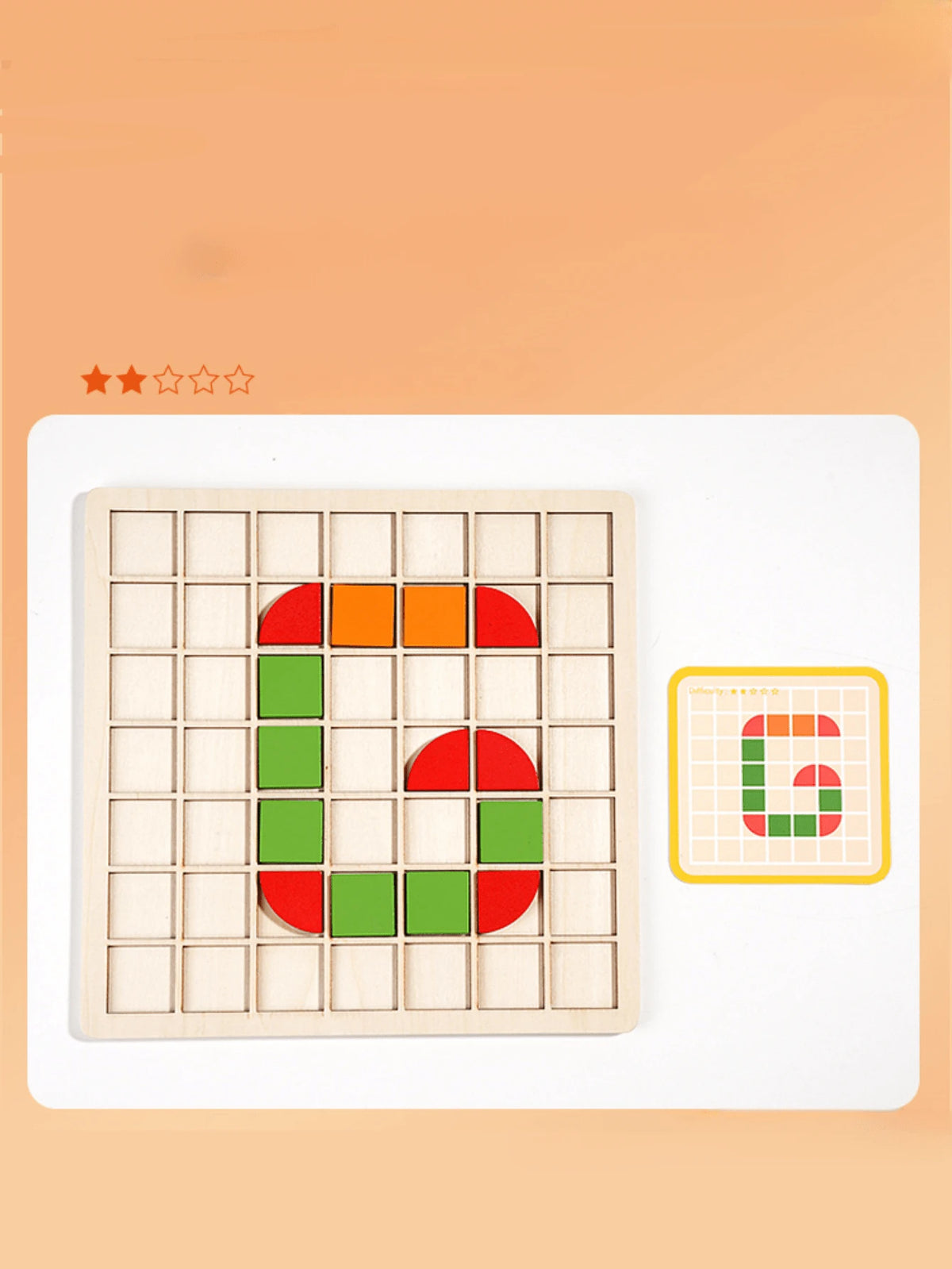 Christmas Decoration Mosaic Puzzle Concentration And Visual Training Educational Material For Kindergarten And Preschool, Desktop Game