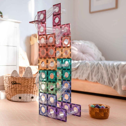 Connetix® Magnetne ploščice Pastel Ball Run Pack 106-delni Connetix