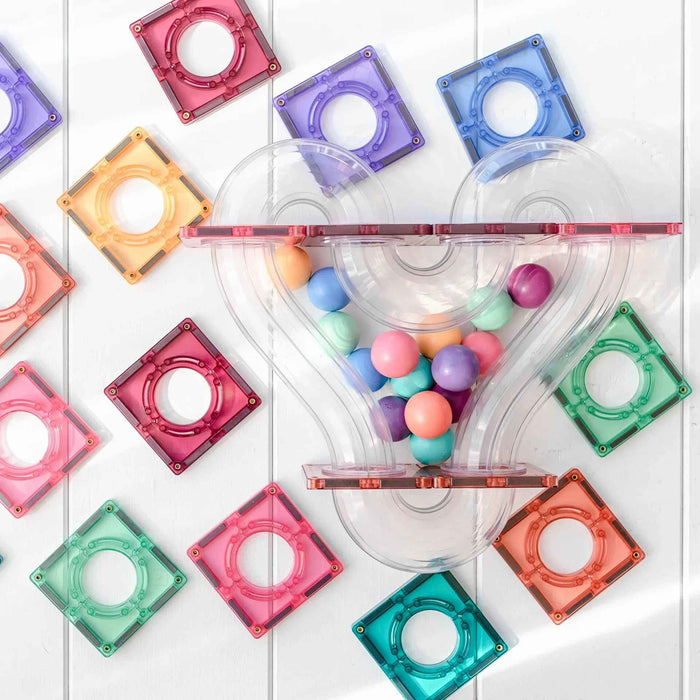 Connetix® Magnetne ploščice Pastel Ball Run Pack 106-delni Connetix