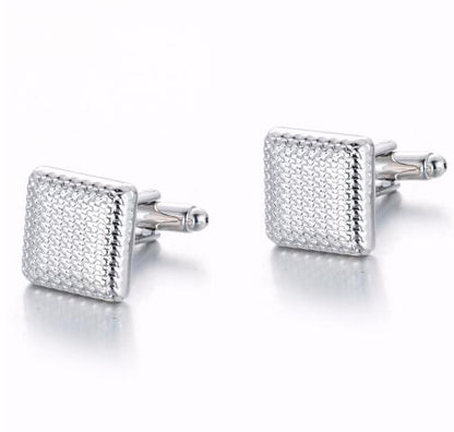Cufflinks - Classical Silver-Color Cuff Links