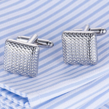 Cufflinks - Classical Silver-Color Cuff Links