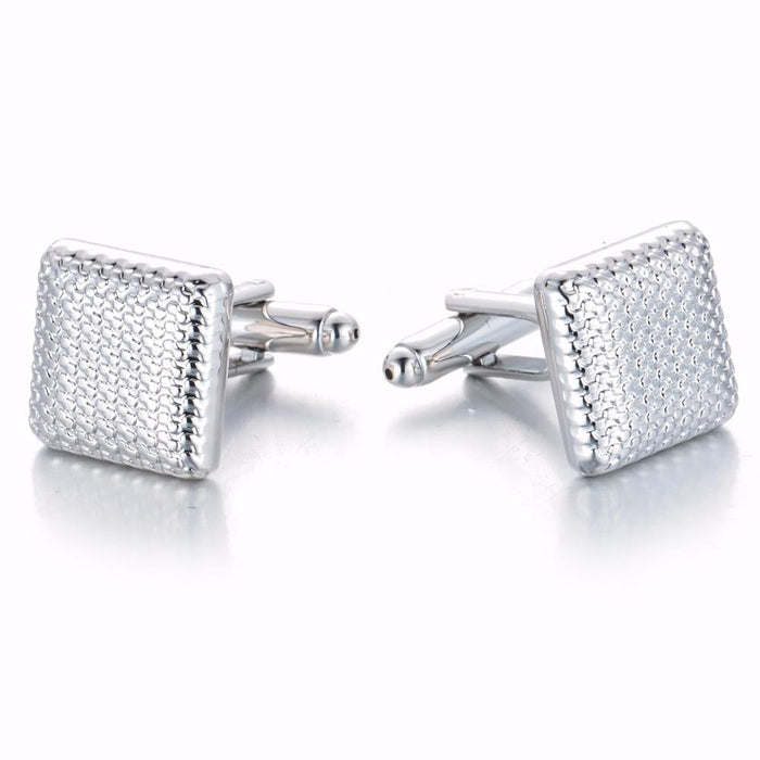 Cufflinks - Classical Silver-Color Cuff Links