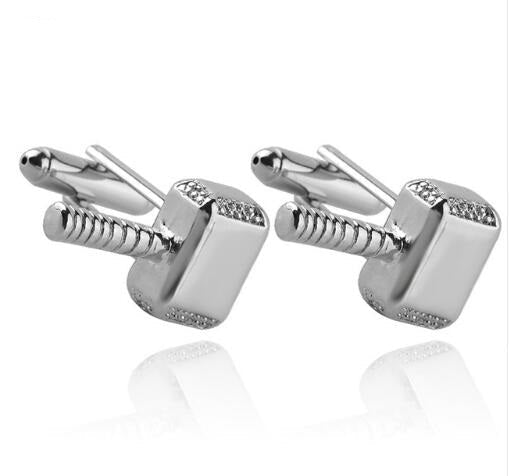Cufflinks - Thor Mjolnir Hammer Metal Cuff Links