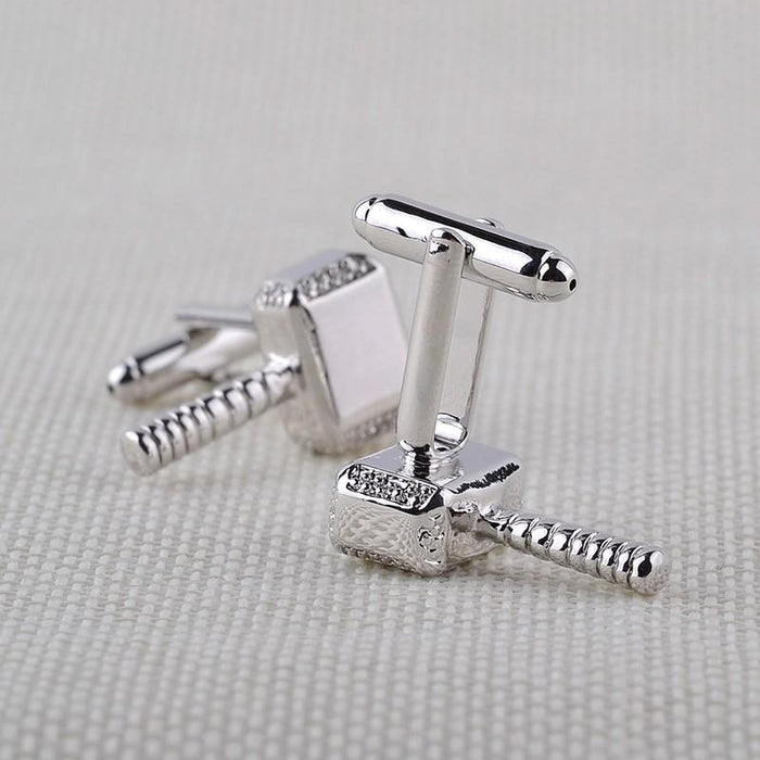 Cufflinks - Thor Mjolnir Hammer Metal Cuff Links