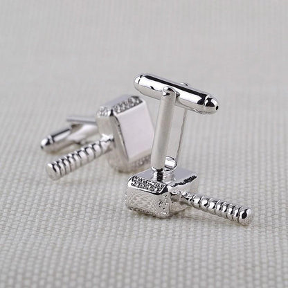 Cufflinks - Thor Mjolnir Hammer Metal Cuff Links