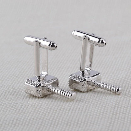 Cufflinks - Thor Mjolnir Hammer Metal Cuff Links