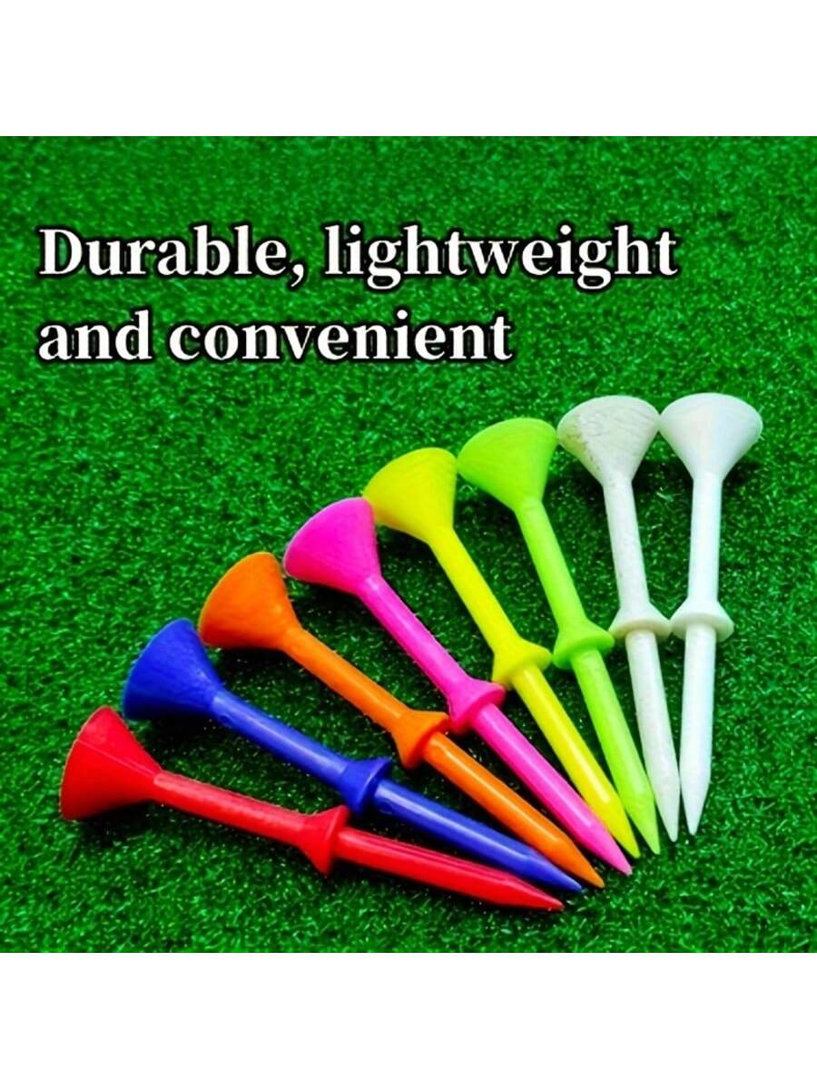 Cup-Shaped Golf Tees, Plastic Durable Golf Ball Tees, Multiple Colors Mixed Shipping, Professional Golf Ball Base, Golf Tournament Ball Tees, Golf Course Accessories Golf Ball Nails