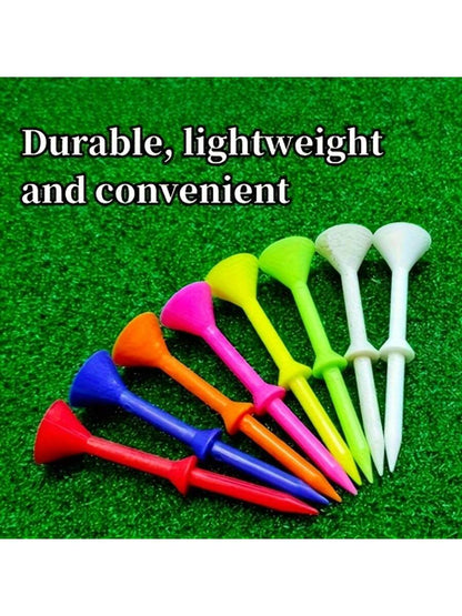 Cup-Shaped Golf Tees, Plastic Durable Golf Ball Tees, Multiple Colors Mixed Shipping, Professional Golf Ball Base, Golf Tournament Ball Tees, Golf Course Accessories Golf Ball Nails