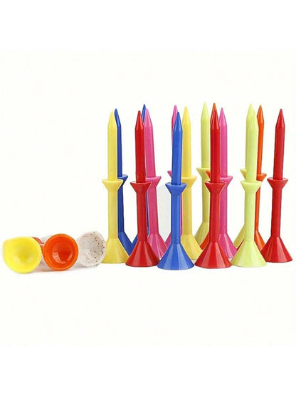 Cup-Shaped Golf Tees, Plastic Durable Golf Ball Tees, Multiple Colors Mixed Shipping, Professional Golf Ball Base, Golf Tournament Ball Tees, Golf Course Accessories Golf Ball Nails