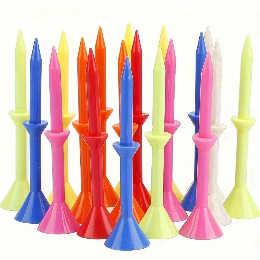 Cup-Shaped Golf Tees, Plastic Durable Golf Ball Tees, Multiple Colors Mixed Shipping, Professional Golf Ball Base, Golf Tournament Ball Tees, Golf Course Accessories Golf Ball Nails