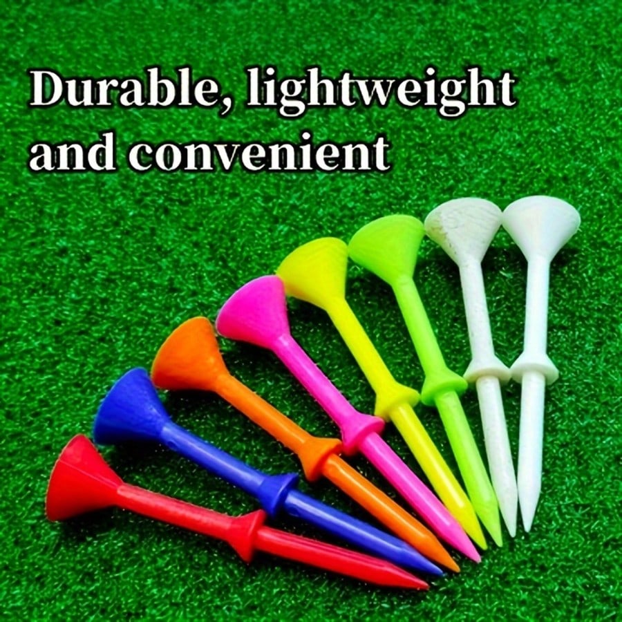Cup-Shaped Golf Tees, Plastic Durable Golf Ball Tees, Multiple Colors Mixed Shipping, Professional Golf Ball Base, Golf Tournament Ball Tees, Golf Course Accessories Golf Ball Nails