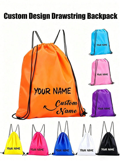 Custom Design Drawstring Backpack,Personalized Bags With Your Logo,Customized Drawstring Backpack Bulk String Bag,Large Capacity Bags,For Everyday Use