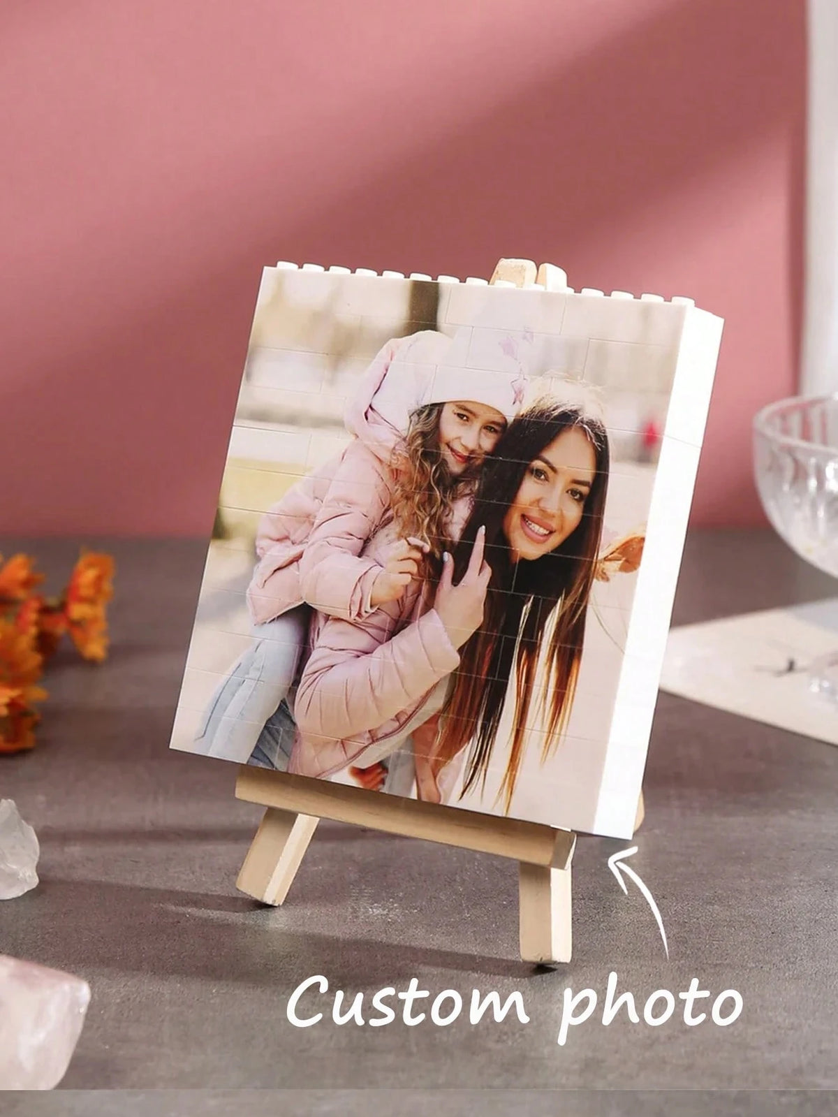 Customizable Photo Puzzle, Personalized Picture Blocks, Colorful Photo Jigsaw Puzzle, Decorative Memory Gift, Christmas, New Year, Valentine's Day, Anniversary Gift Ornamental Exquisite, Stylish, Fash