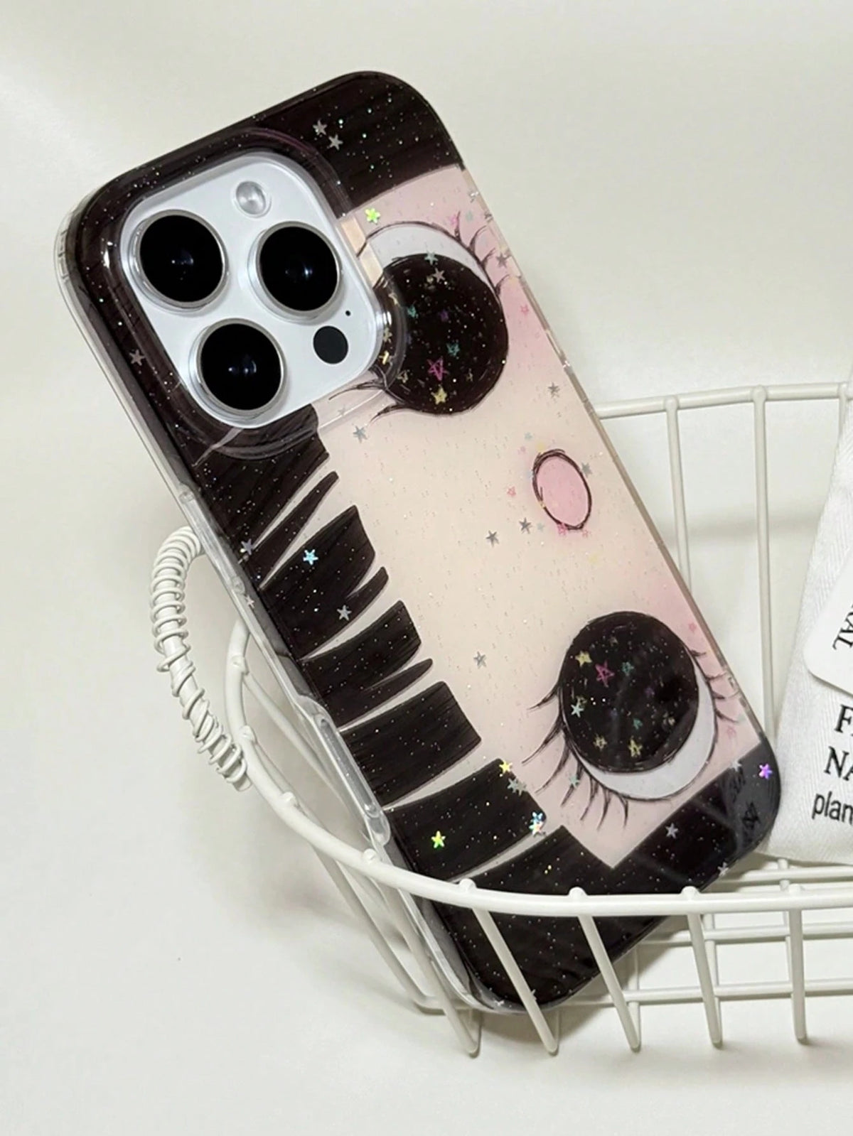 Cute Anime Fashion Phone Case 1pc Cute Cartoon Big Eye Pattern Personalized Phone Case, Fashionable Lolita Style Protective Cover, Compatible With IPhone17/IPhone17 ProMax/IPhone16 Pro Max/IPhone15 Pr