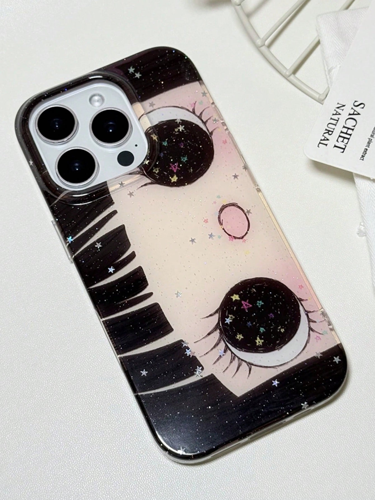 Cute Anime Fashion Phone Case 1pc Cute Cartoon Big Eye Pattern Personalized Phone Case, Fashionable Lolita Style Protective Cover, Compatible With IPhone17/IPhone17 ProMax/IPhone16 Pro Max/IPhone15 Pr
