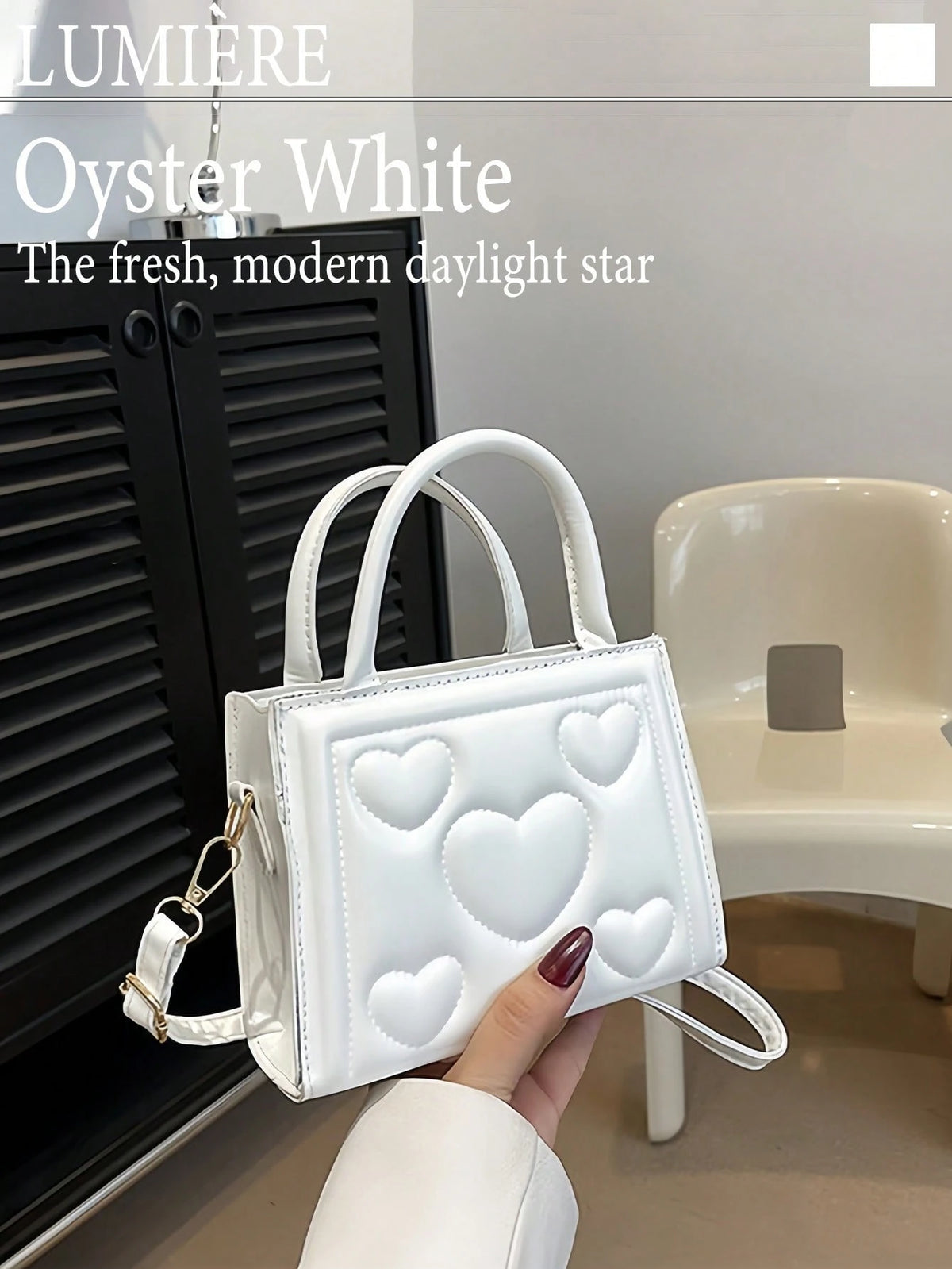 Cute Medium Handbag For Children Pastel Shoulder Bag Quilted Fabric Crossbody Bag Detachable Strap Mini Bag For Birthday Gift Vacation Graduation