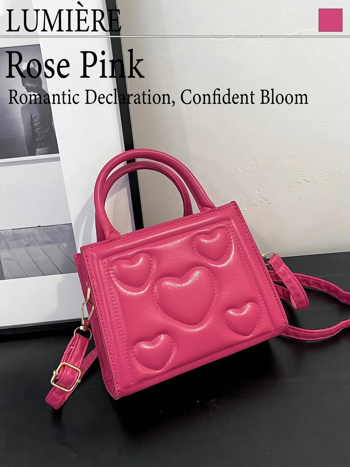 Cute Medium Handbag For Children Pastel Shoulder Bag Quilted Fabric Crossbody Bag Detachable Strap Mini Bag For Birthday Gift Vacation Graduation