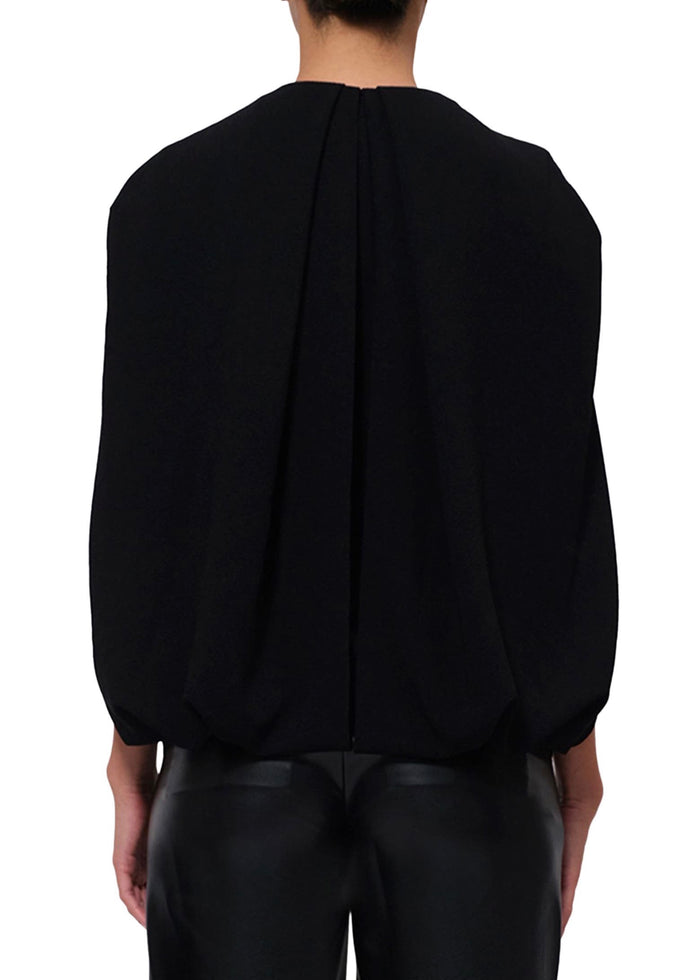 Dawn Cape Blouse (Black)