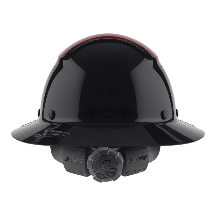 DAX Fifty/50 Red Full Brim Hard Hat