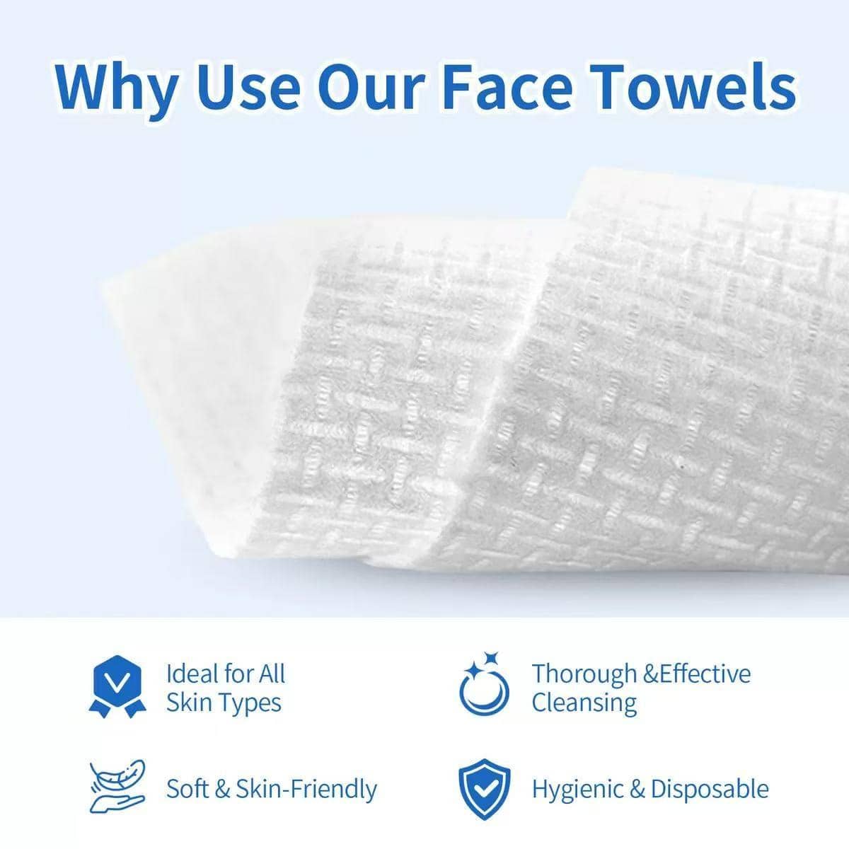 Disposable Face Towel, 50pcs/Box Portable Multipurpose Wet And Dry Towel, Soft Face Towel For Home, Bathroom And Outdoor Travel, Absorbent Breathable Towel
