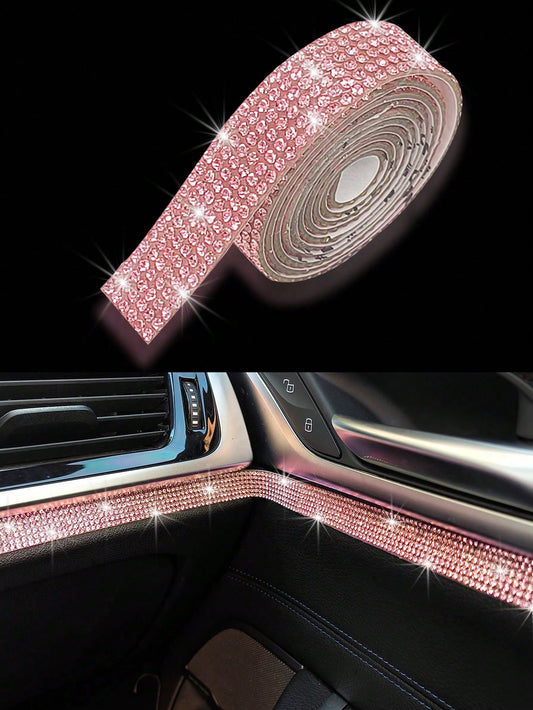 DIY Rhinestone Stickers, Shiny Car Decor Strips/Photo Frame Stickers/Creative Rhinestone Stickers