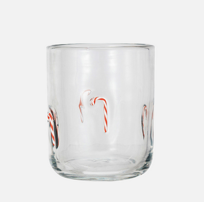 Drinking Glass w/ Embedded Holiday Icon - 13 Hub Lane   |  Drinking Glasses