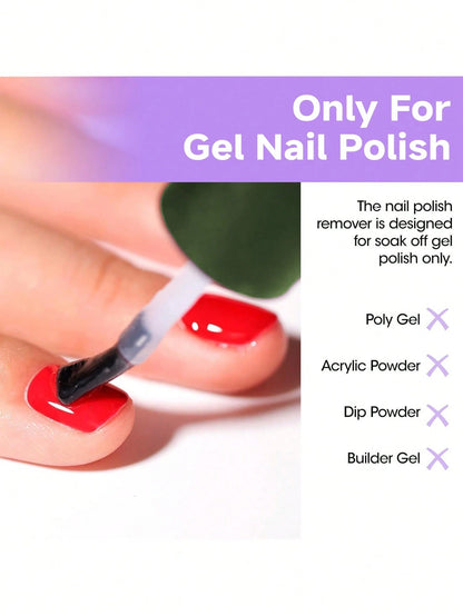 Dueloit 15ml Gel Nail Polish Remover, 1pc, 2-5 Minutes Fast & Easy Removal, No Soaking Or Wrapping Required, Quickly Removes Soak-Off Gel Nail Polish, Random Color