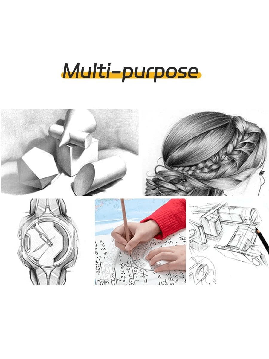 Electric Eraser For Sketch Drawing Detail With Auto Rotation Function, Battery Operated, For Student Stationery Back To School