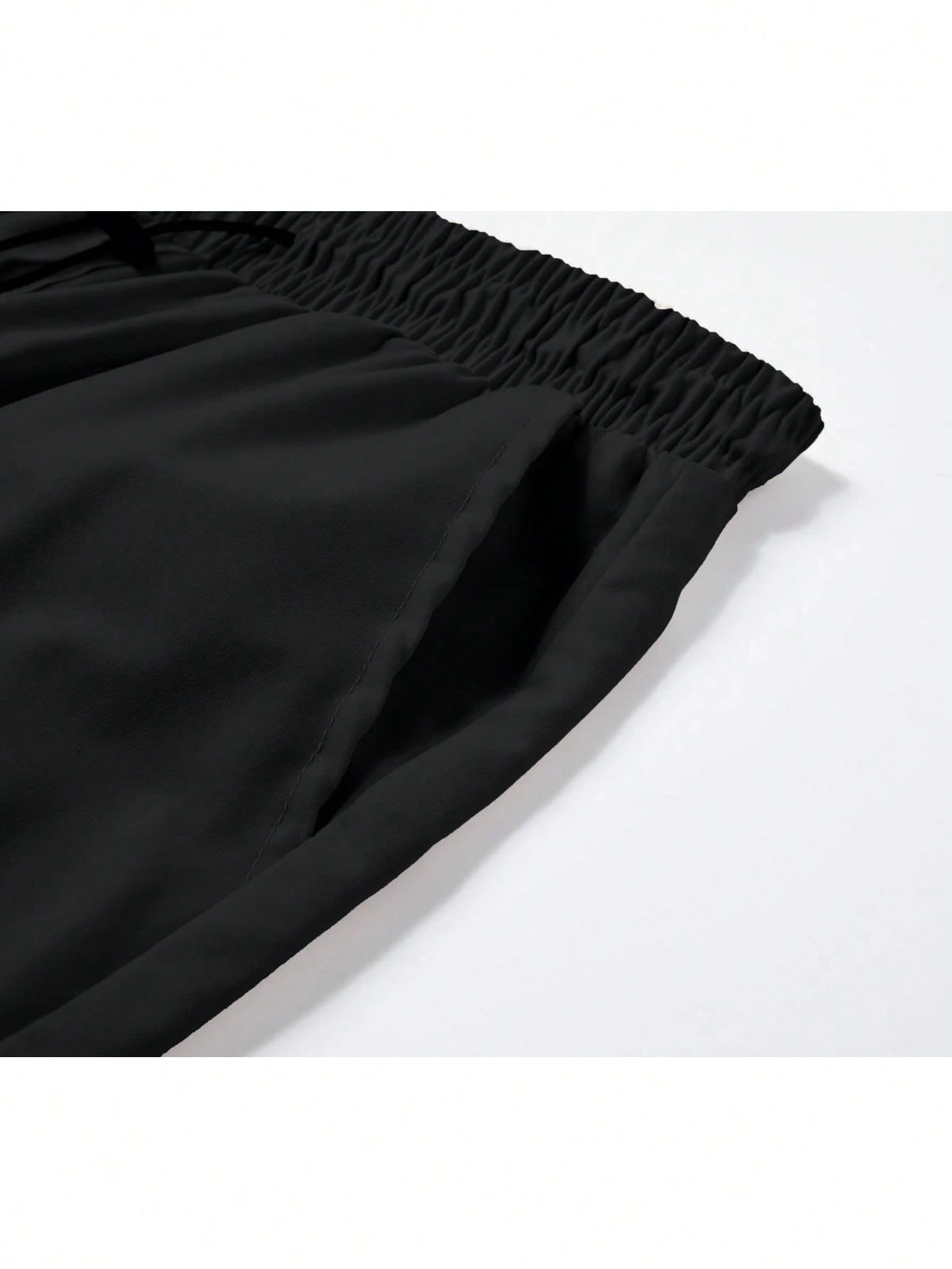 Elegant Seal 3Pcs Men Cargo Pants, Drawstring Elastic Waist, Multi Side Cargo Pockets, Loose Straight Leg, Lightweight Soft Fabric, Casual Daily Outdoor Trousers