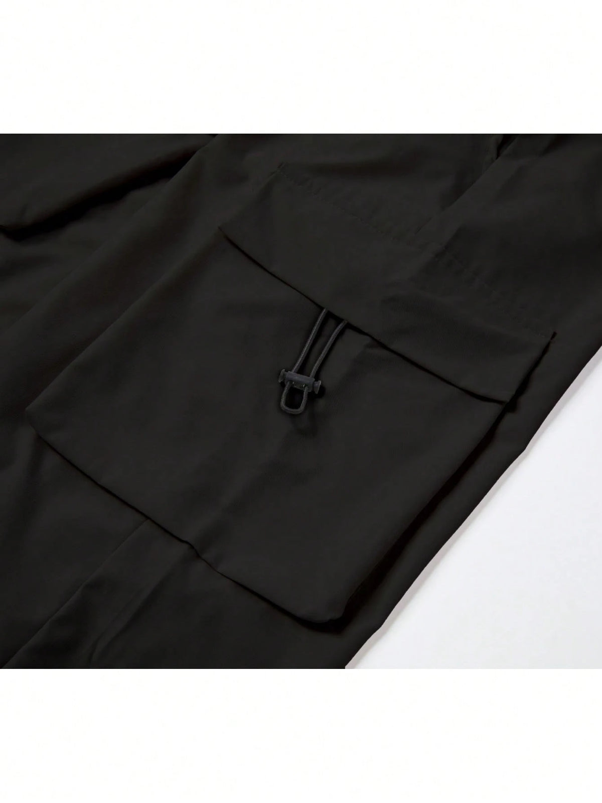 Elegant Seal 3Pcs Men Cargo Pants, Drawstring Elastic Waist, Multi Side Cargo Pockets, Loose Straight Leg, Lightweight Soft Fabric, Casual Daily Outdoor Trousers