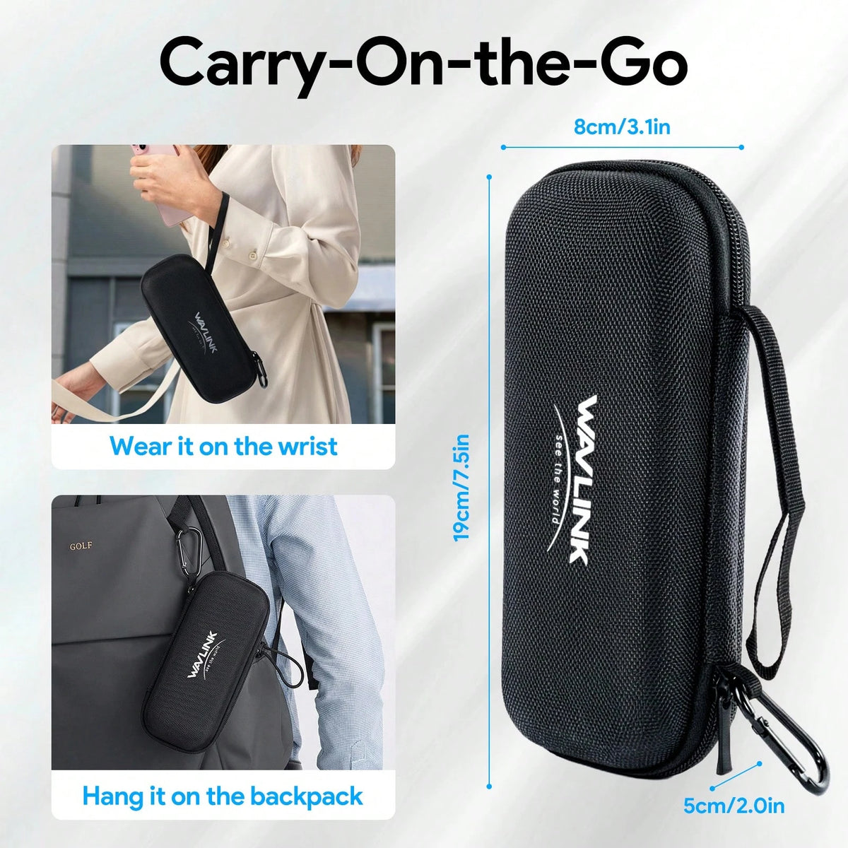 EVA Hard Case For SSD Enclosure, Portable Cable Storage Bag Travel Organizer Pouch For USB Cables Adapter, Shockproof Protective Zipper Carrying Case For Tech Accessories