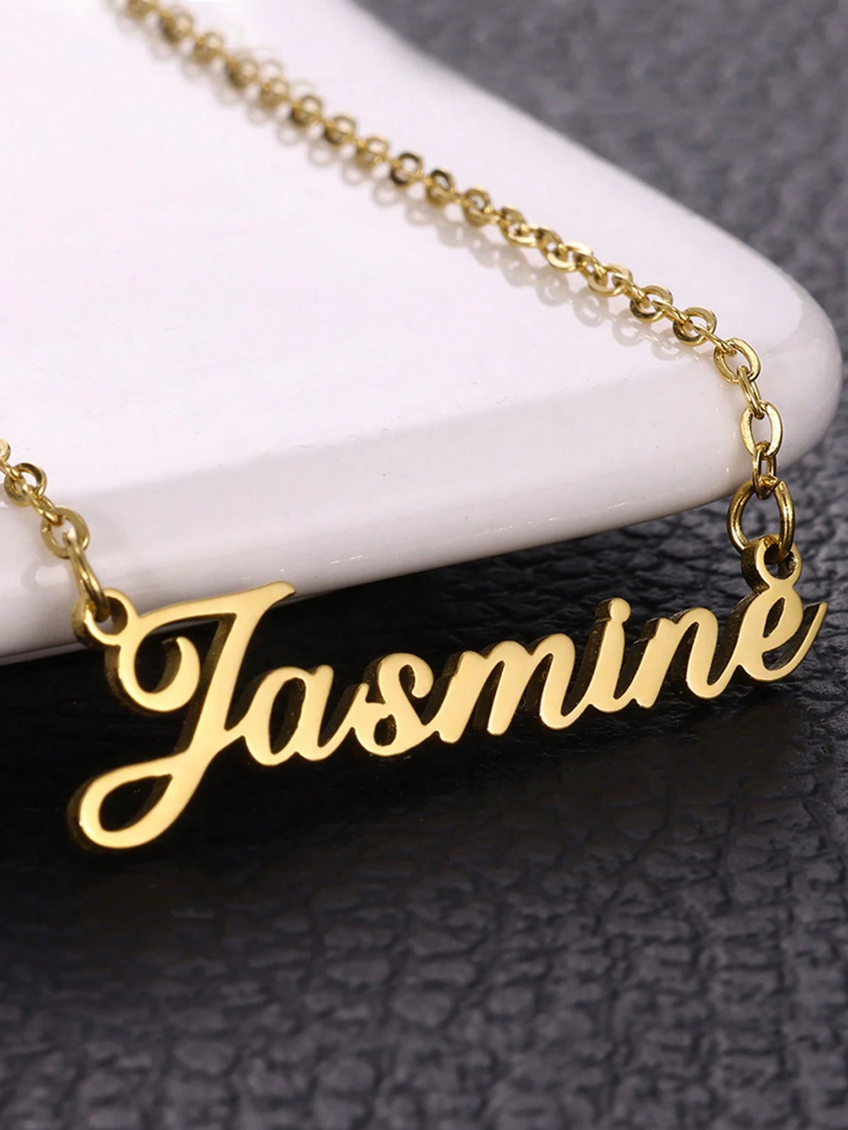Fashion Customized Name Necklace, Stainless Steel Material, Personalized Nameplate Neck Chain, Gift For Her