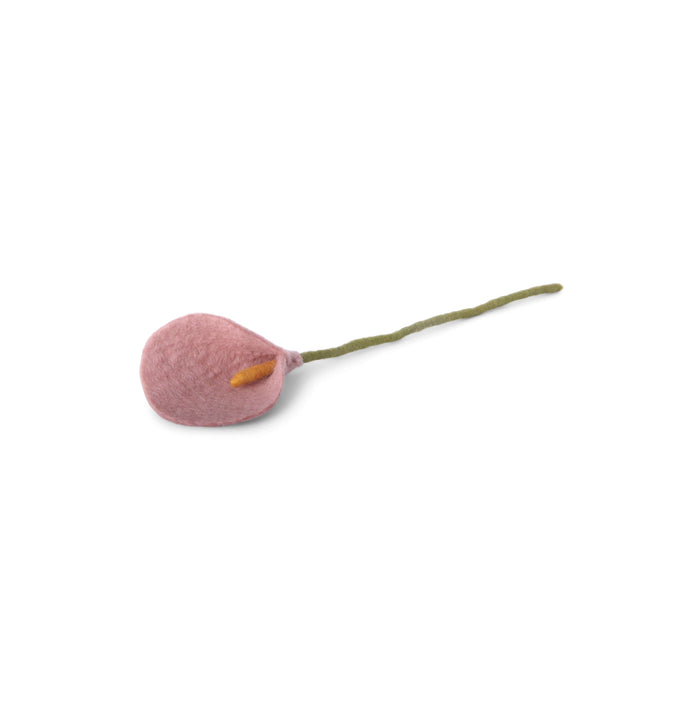 Felt Lily Flower, Dusty Pink