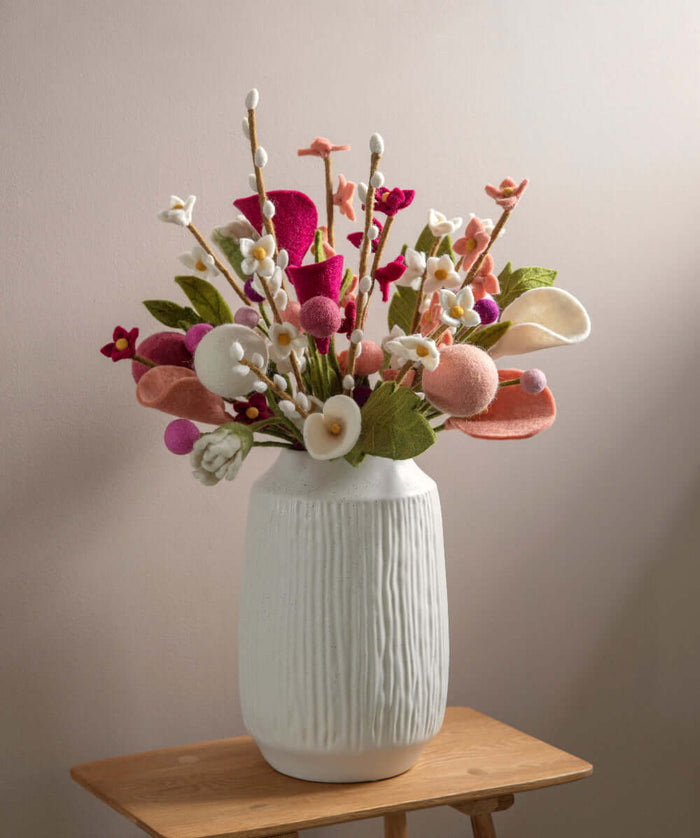 Felt Lily Flower, Dusty Pink