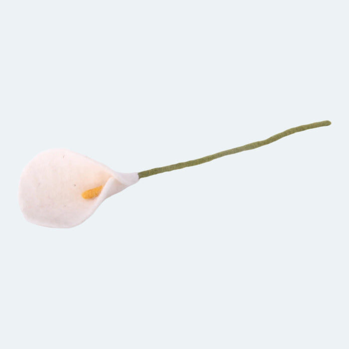 Felt Lily Flower, White