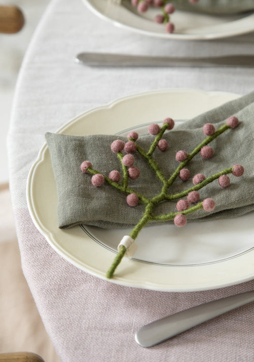 Felt Mini Branch, Rouge Berries