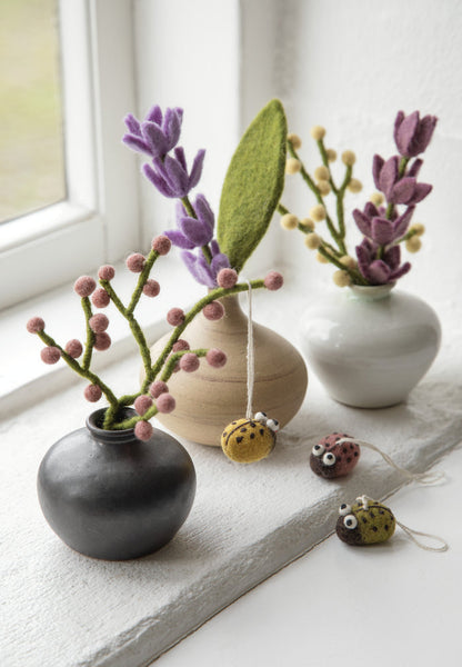 Felt Mini Branch, Rouge Berries