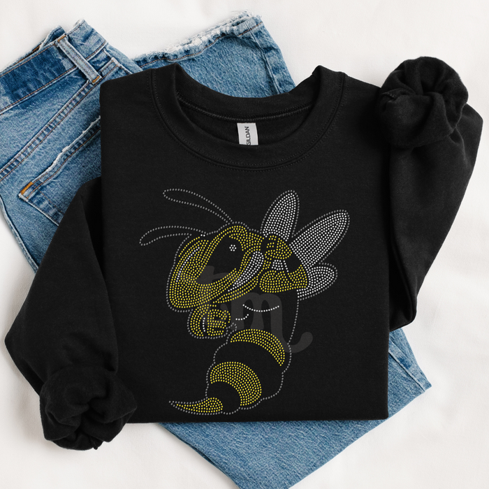 Fighting Bee RHINESTONE TRANSFER